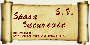 Spasa Vučurević vizit kartica